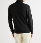 Mr P. - Slim-Fit Cashmere and Silk-Blend Rollneck Sweater - Black