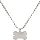 Balenciaga Silver Puppy Necklace