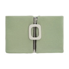 JW Anderson Green Zip-Up Neck Scarf