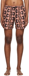 Dries Van Noten Pink Printed Swim Shorts