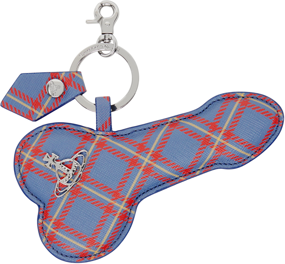 Vivienne Westwood Silver & Blue Flat Penis Keychain Vivienne Westwood