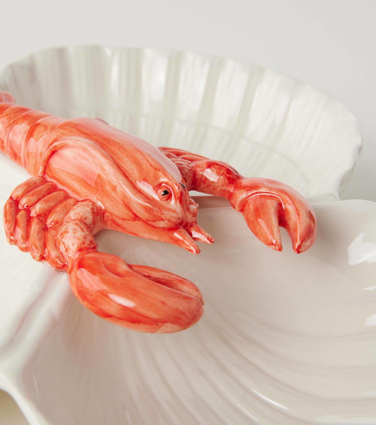 Les-Ottomans Lobster ceramic appetizer plate