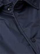 Herno - Slim-Fit Panelled Cotton and Shell Padded Shirt Jacket - Blue