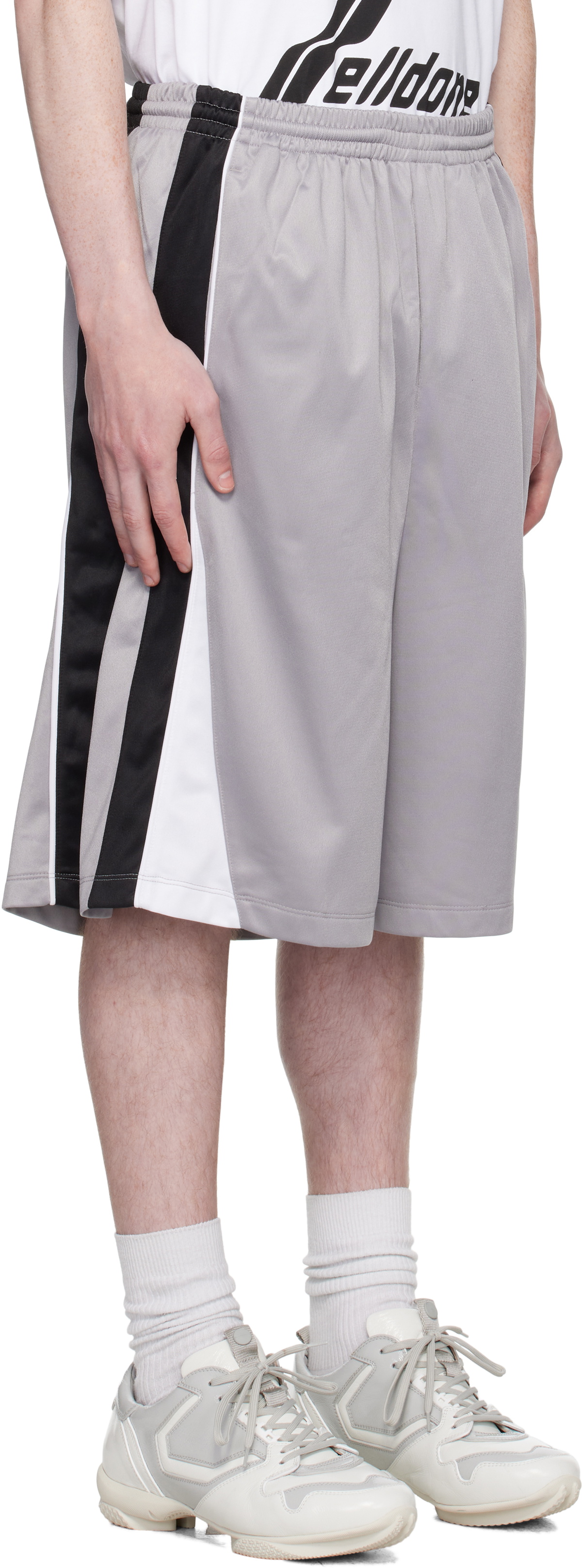 We11done Gray Se11done Track Shorts