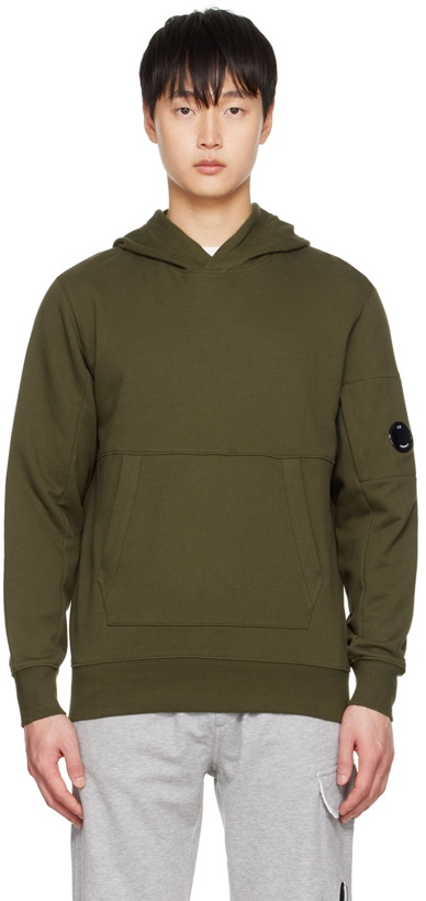 Photo: C.P. Company Khaki Brushed Hoodie