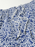 Onia - Charles Straight-Leg Mid-Length Printed Swim Shorts - Blue