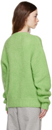 Sky High Farm Workwear Green Denim Tears Edition Sweater