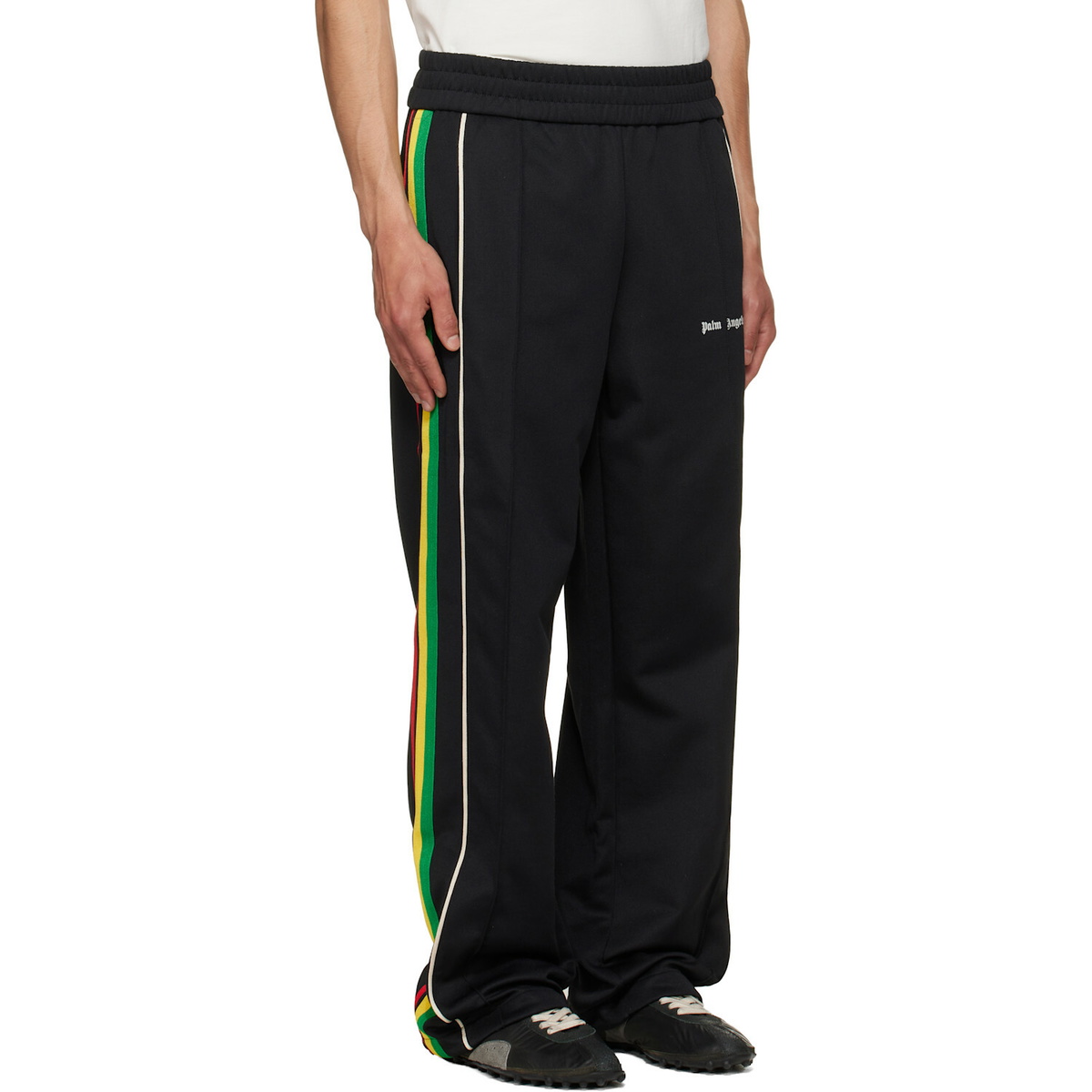 Palm Angels Black Classic Logo Vintage Track Pants