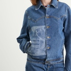 Ahluwalia Women's Laser Denim Jacket in Vintage Indigo Denim