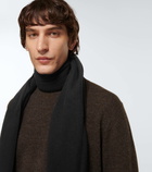 Acne Studios Fringed wool scarf