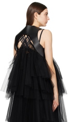 Noir Kei Ninomiya Black Coin Pocket Faux-Leather Vest