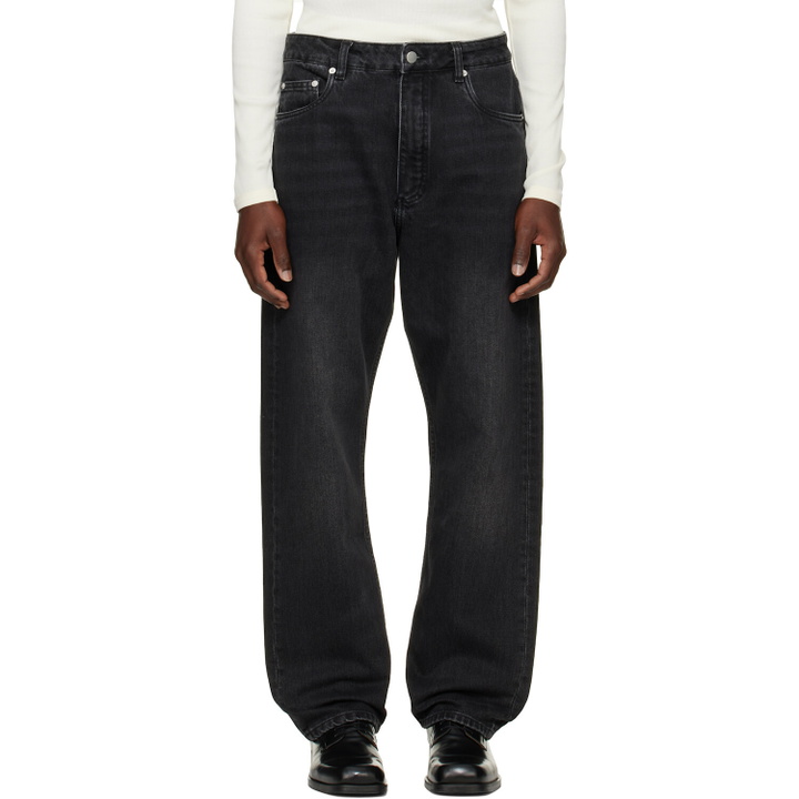 Photo: Studio Nicholson Black Riso Straight Leg Jeans