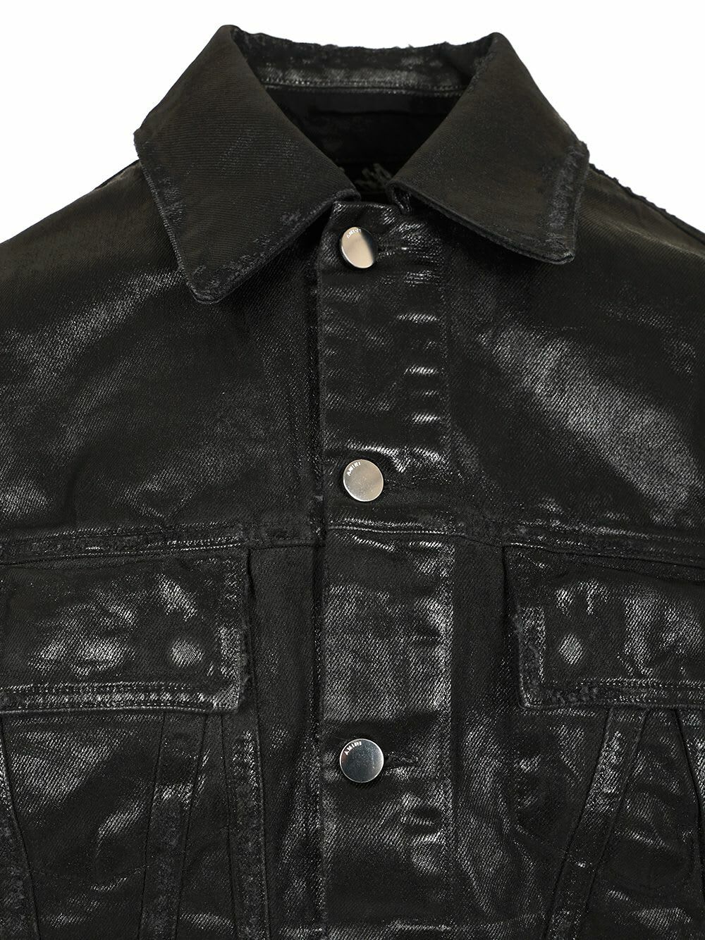 AMIRI Black Waxed Denim Jacket Amiri