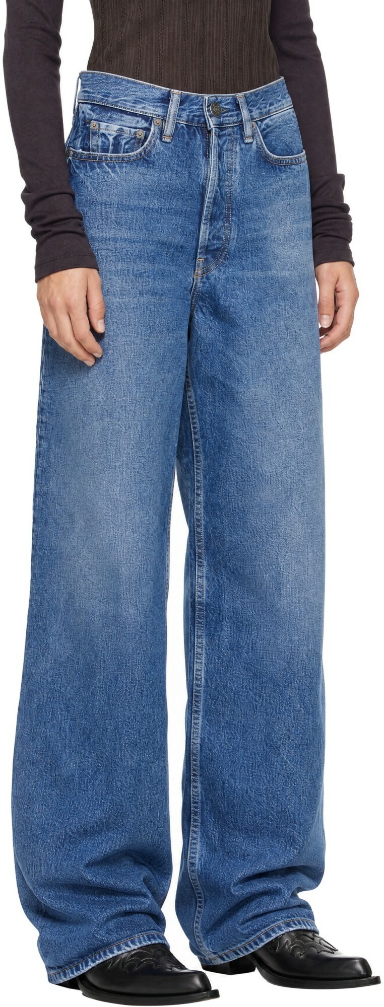 Acne Studios Blue Loose Fit 1981 Jeans