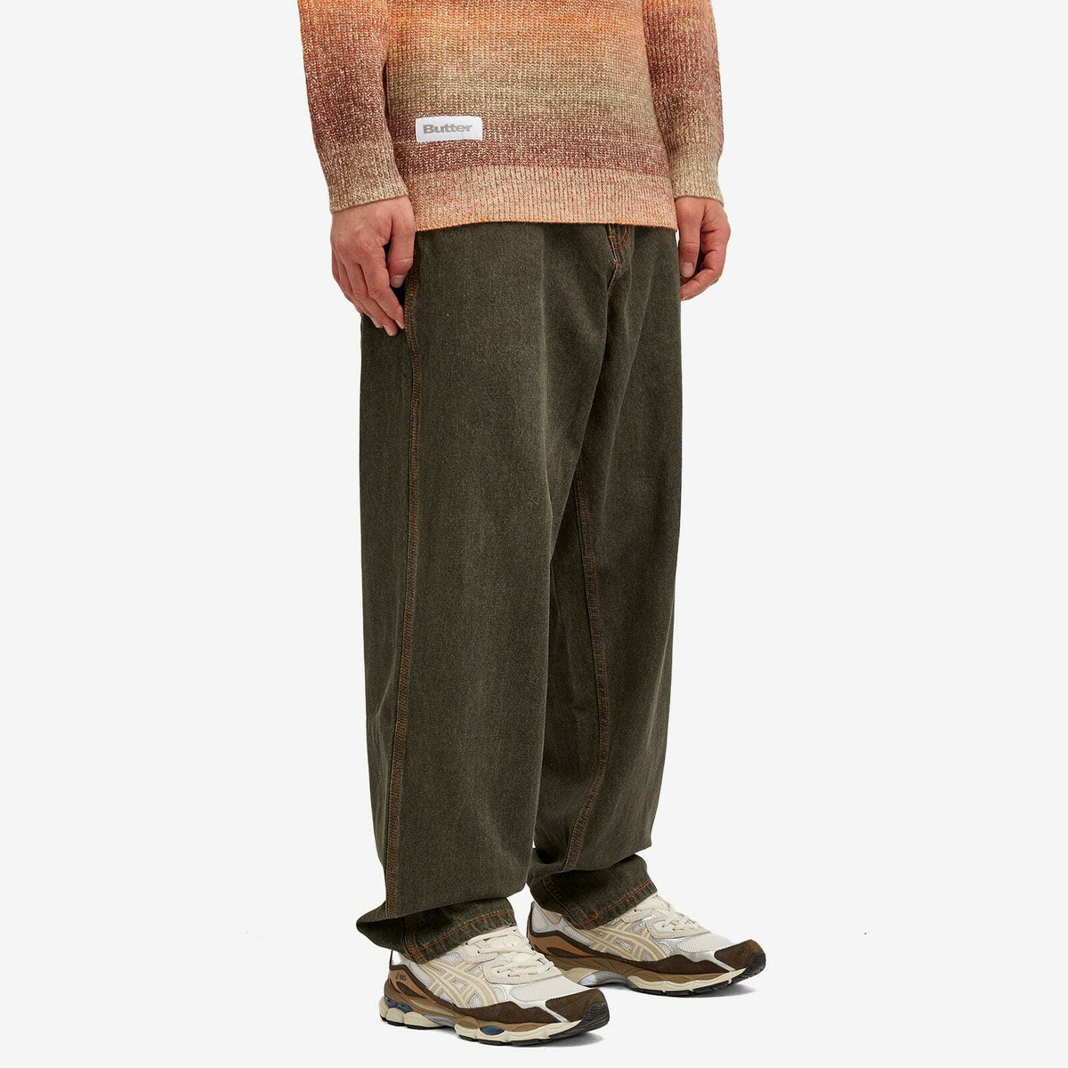 [Butter Goods]* SANTOSUOSSO *デニム パンツ Dark Army Wash Butter Goods Men's Santosuosso Denim Jeans in Dark Army Wash