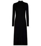 Vince - Ribbed-knit midi dress