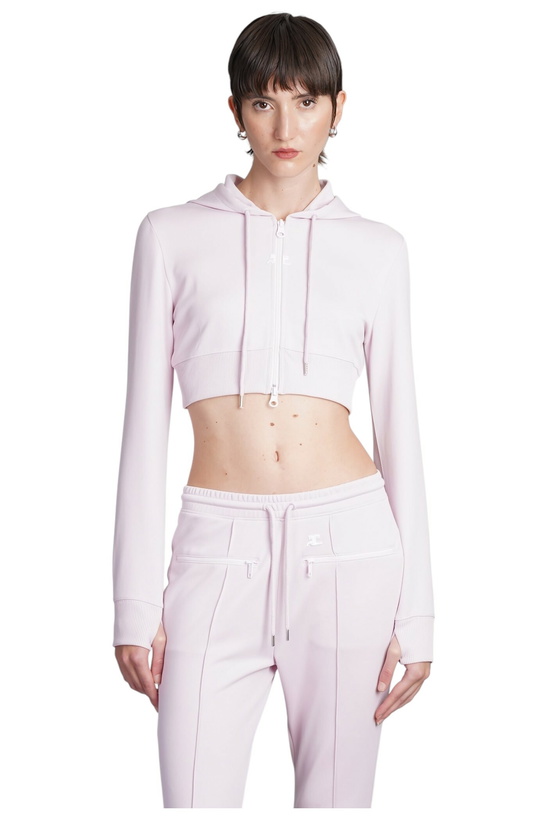Photo: Courrèges Cropped Hooded Track Jacket