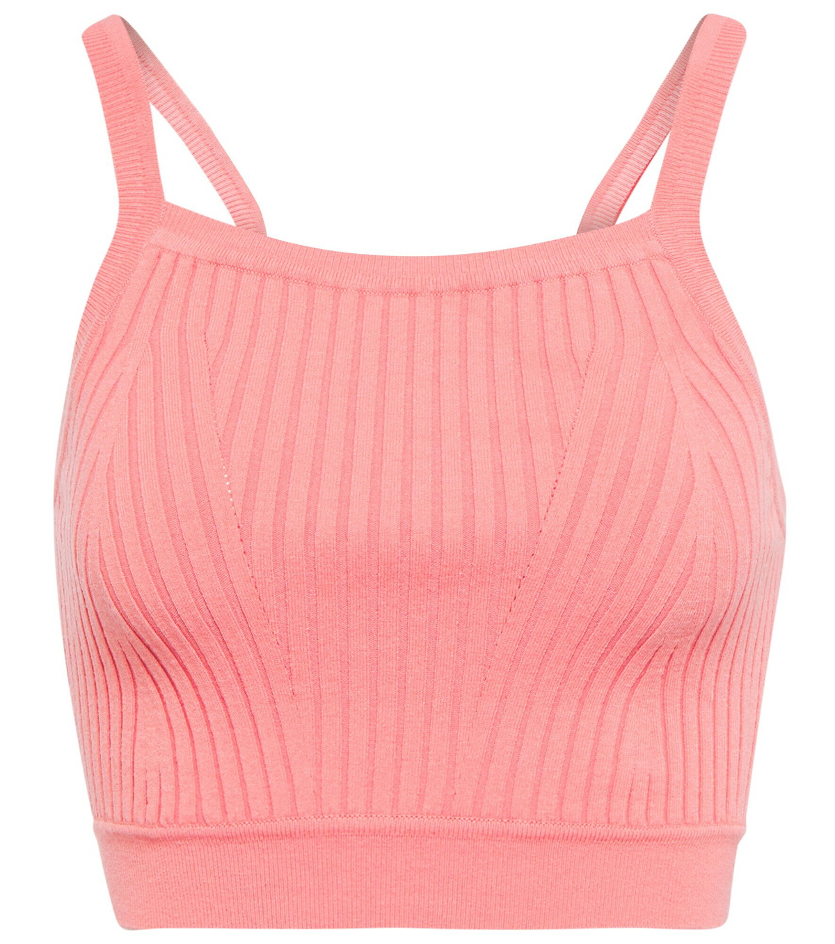 Live The Process - Crop ribbed-knit bralette
