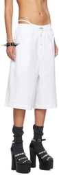 ABRA White Boxer Shorts