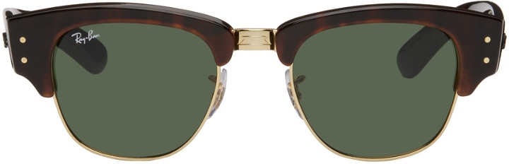 Photo: Ray-Ban Tortoiseshell & Gold Mega Clubmaster Sunglasses
