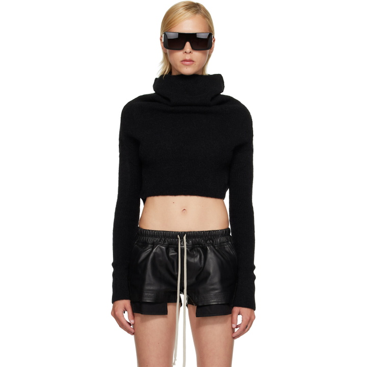 Photo: Rick Owens Black Tower LS Cowl Sweater