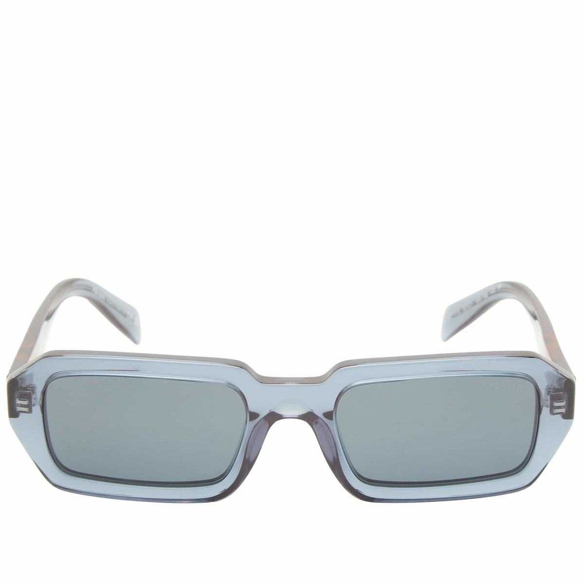 小物 Archive PRADA clear sunglasses blue Archive PRADA clear sunglasses blue 00s archive Prada half-rim