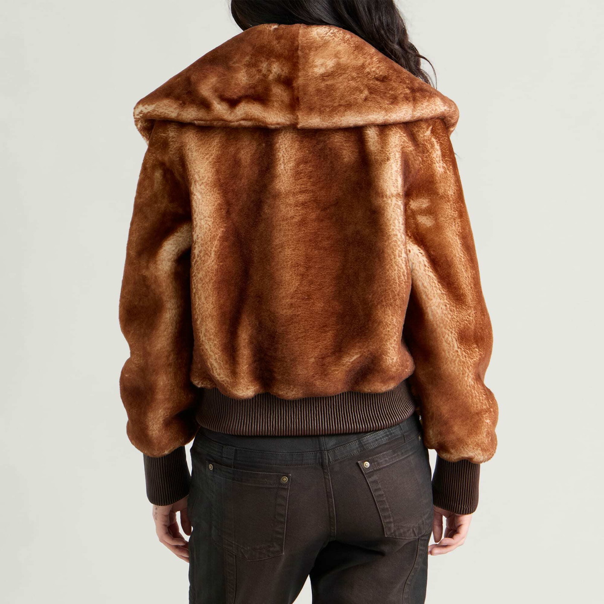 KNWLS Women's ELIZA SHEARLING in Rust
