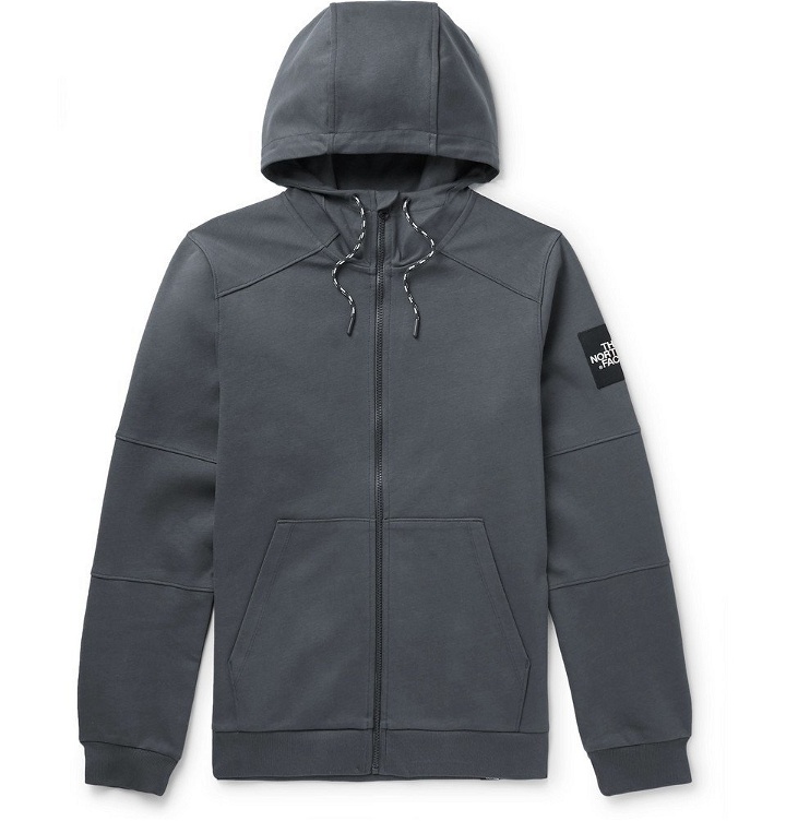 Photo: The North Face - Fine 2 Cotton-Jersey Zip-Up Hoodie - Gray