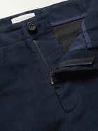 Richard James - Tapered Cotton-Moleskin Trousers - Blue