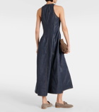 Brunello Cucinelli Denim maxi dress