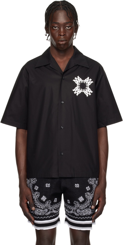 Photo: AMIRI Black MA Quad Bowling Shirt