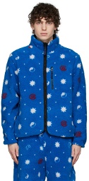 Clot Blue Sherpa Fleece Puffer Jacket