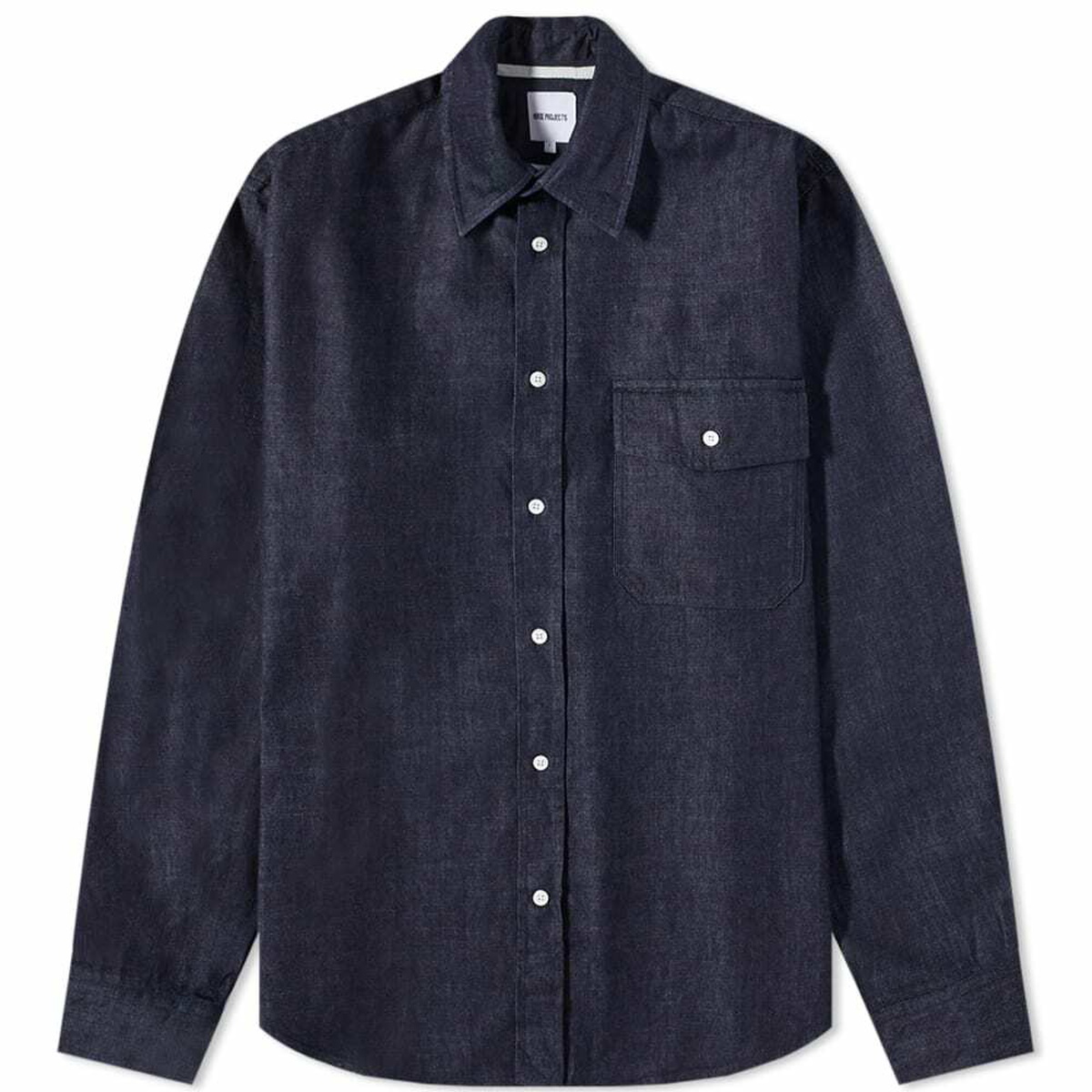 Norse Projects Men's Algot Denim Shirt in Indigo Norse Projects