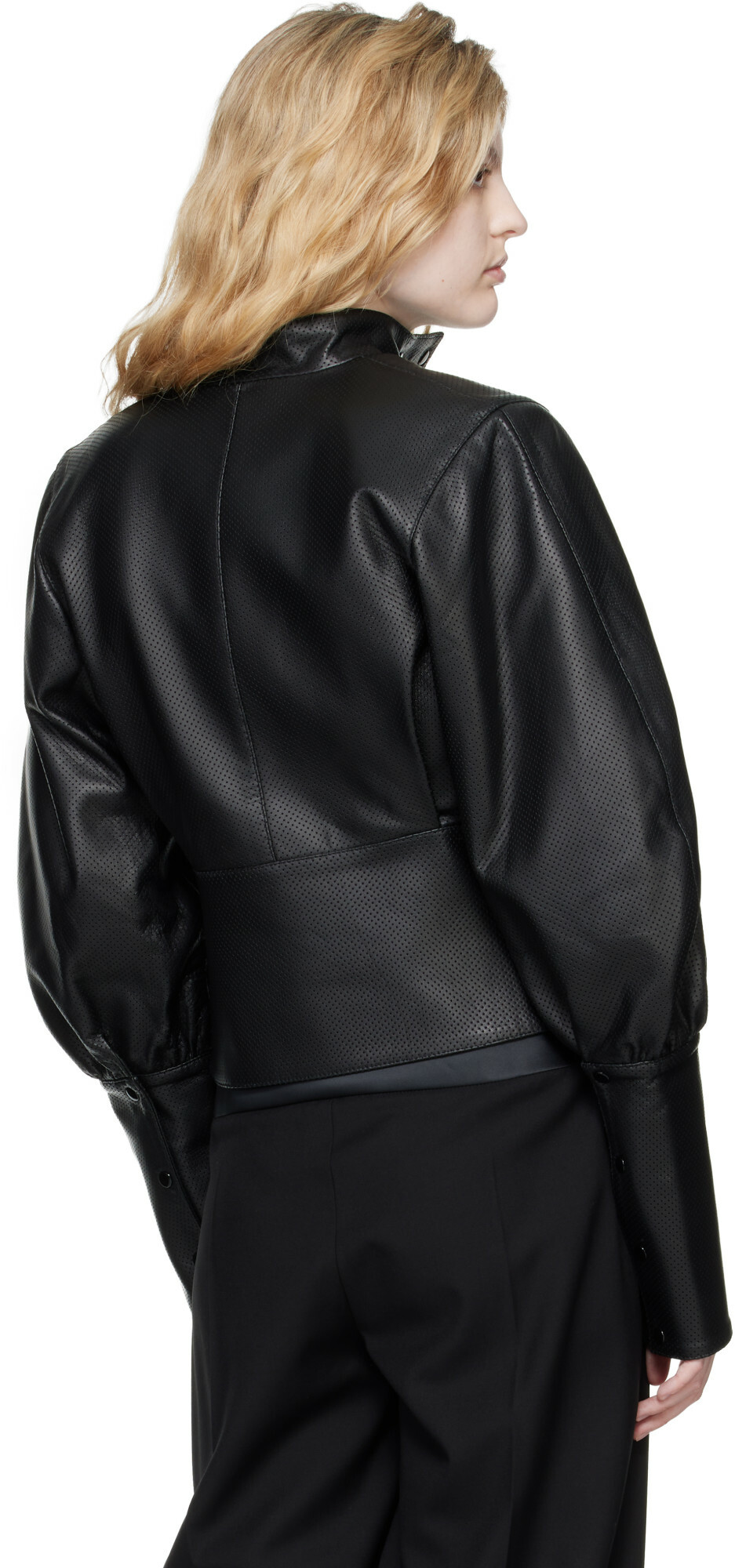 FIDAN NOVRUZOVA Black Elena Leather Jacket