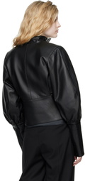 FIDAN NOVRUZOVA Black Elena Leather Jacket