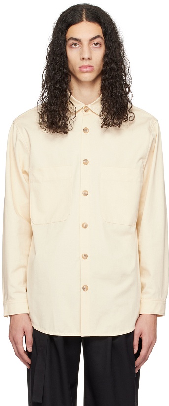 Photo: King & Tuckfield Off-White Patch Pocket Shirt
