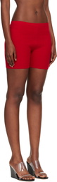 Judy Turner Red Biker Shorts