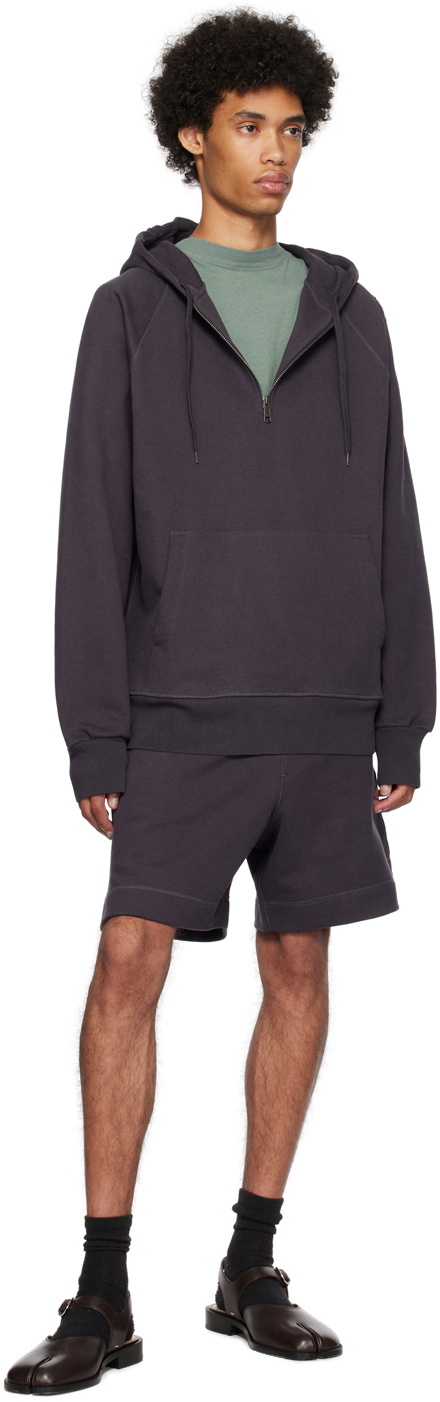 MHL by Margaret Howell Indigo Flatlock Shorts
