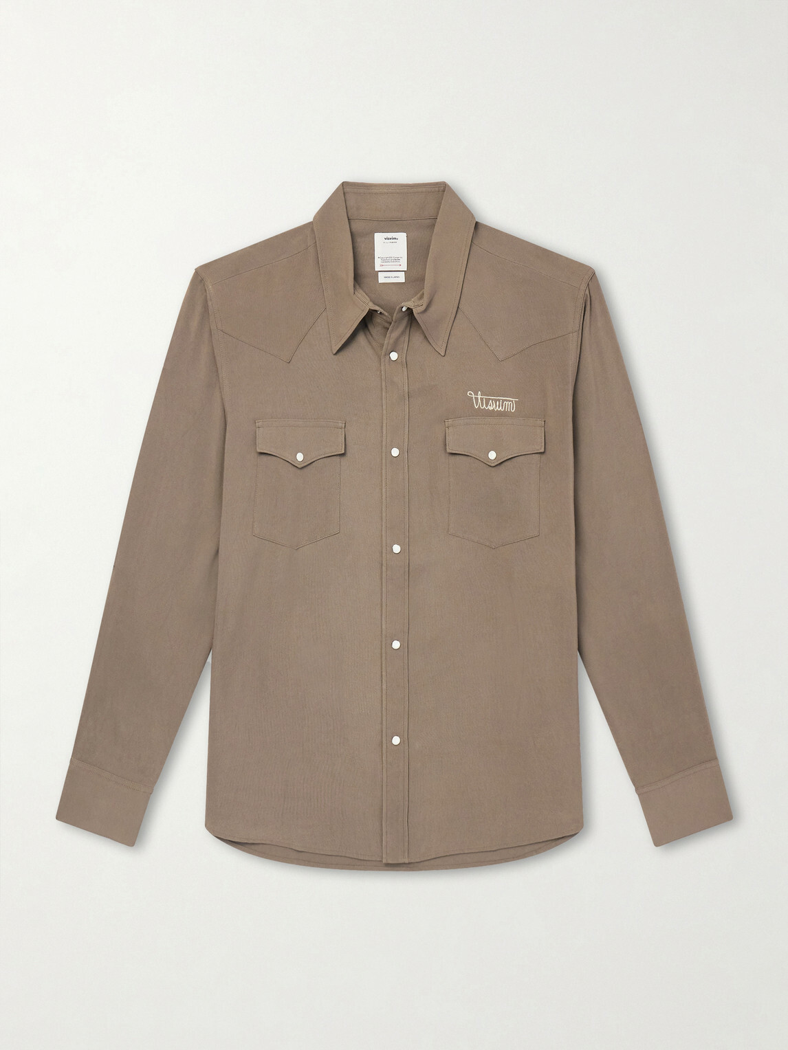 Visvim - Four Corners Logo-Embroidered Canvas Western Shirt