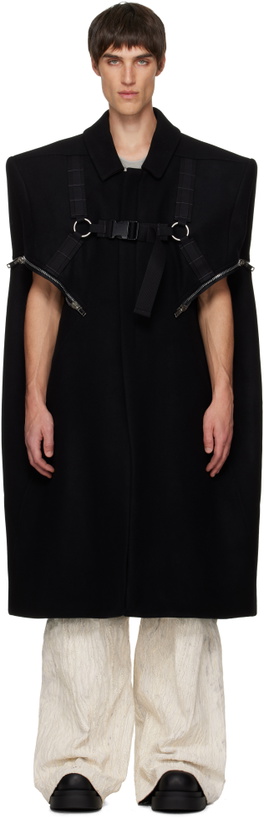 Photo: Rick Owens Black Concordians Blixa Cape Coat
