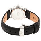 Edox Les Bemonts White Dial Black Leather Ladies Watch 57001 3 AIN
