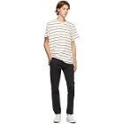 Levis White and Red Stripe Pocket T-Shirt