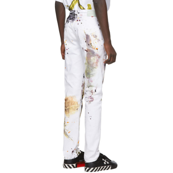 Off-White White Dirty Jeans Off-White