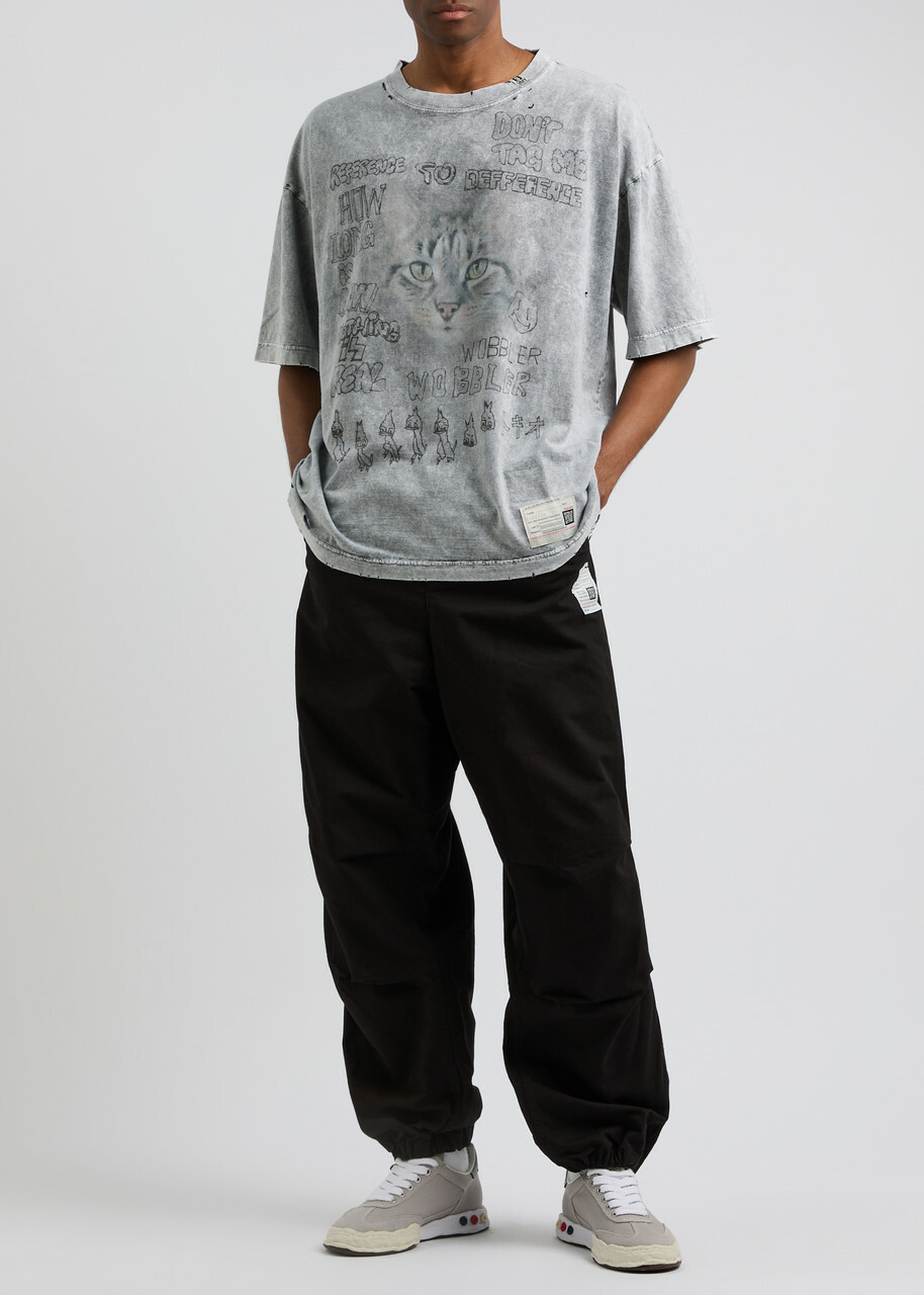 Maison mihara yasuhiro Ripstop Cotton Sweatpants Black