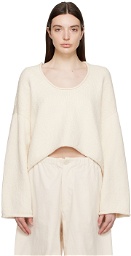 Lauren Manoogian Off-White Roving Sweater