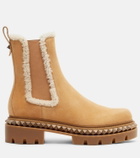 Christian Louboutin St Emilia shearling-trimmed Chelsea boots