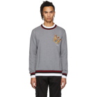 Dolce and Gabbana Grey Crown Sweatshirt