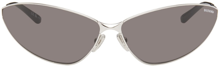 Photo: Balenciaga Silver Razor Cat Sunglasses