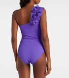 Karla Colletto Tess floral-appliqué swimsuit