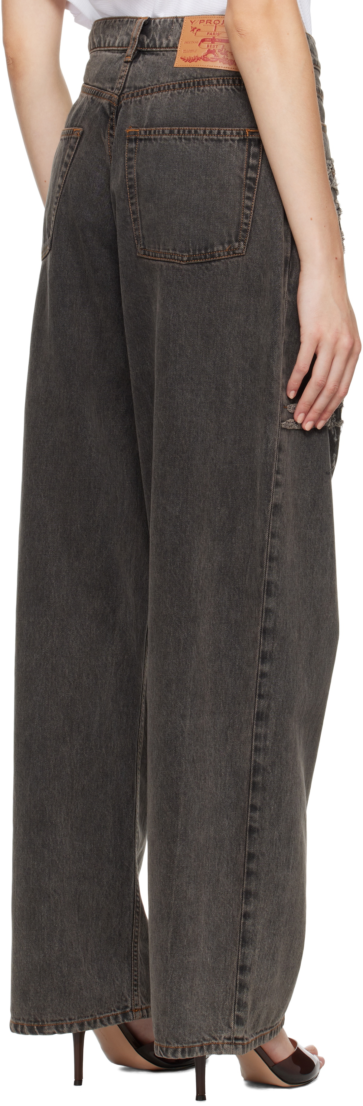 Y/Project Gray Paris' Best Patch Jeans